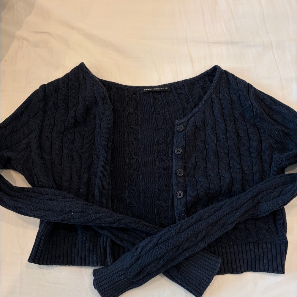 Brandy Navy Cardigan
